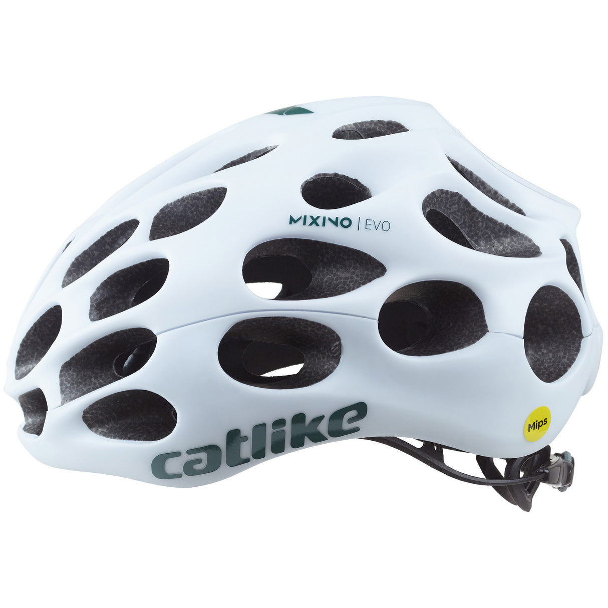 Katzenartiger Rennhelm Mixino Evo Mips Größe M 55-57cm glänzend weiß