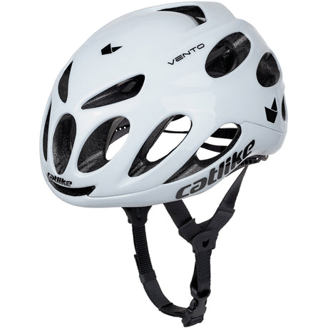 Katzenartiger Rennhelm Vento Größe L 58-60cm weiß glänzend