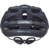 Katzenartiger MTB-Helm, Blattgröße L, 58–60 cm, Carbonschwarz