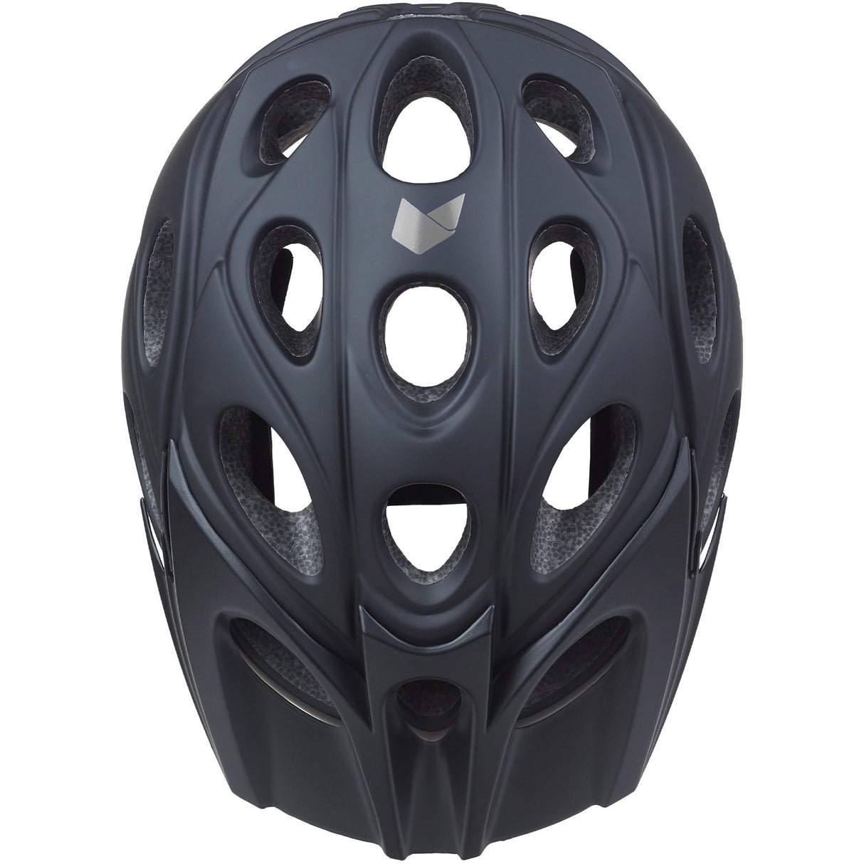 Katzenartiger MTB-Helm, Blattgröße L, 58–60 cm, Carbonschwarz