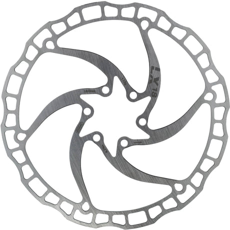 ELVEDES ROTOR LX18 180 mm 112G 6 Löcher+Schrauben Silber 2021067