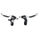 Tektro CL530TS+CL533RT Rollerbrake Bremsgriff Set 4-Finger-Schwarz-Satin mit Bell (Hanging Pack)