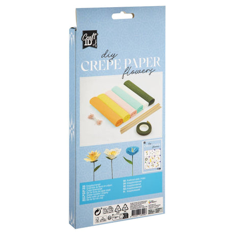 Craft id crepe bloemen knutselset