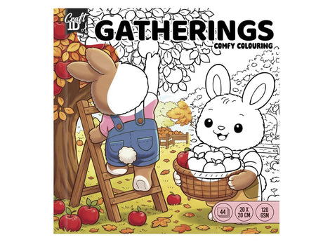 Craft id comfy kleurboek herfst 20x20cm 3 assorti