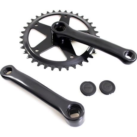 Kurbelgarnitur Fausto 36t | 127mm | Stahl | schwarz