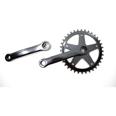 Kurbelgarnitur Fausto 36t | 127mm | Stahl | schwarz