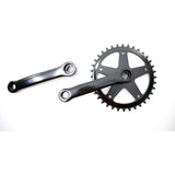 Kurbelgarnitur Fausto 36t | 127mm | Stahl | schwarz