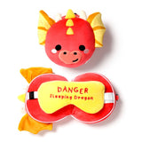 Relaxeazzz adoramagics Drache runde Reisekissen-Schlafmaske