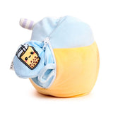 Swapseazzz foodiemals Boba de Bubble Tea 2-in-1-Plüsch-Reisekissen