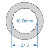 Cycplus Zyklenwerkzeug Power.Tool 2-seitig T16 39,0 T10 27,8