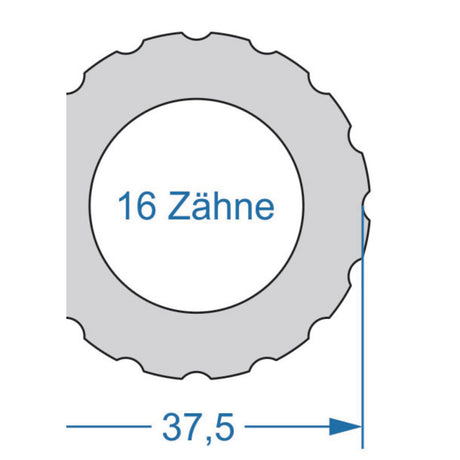 Cycplus Zyklenwerkzeug Power.Tool 1-seitig T16 37,5