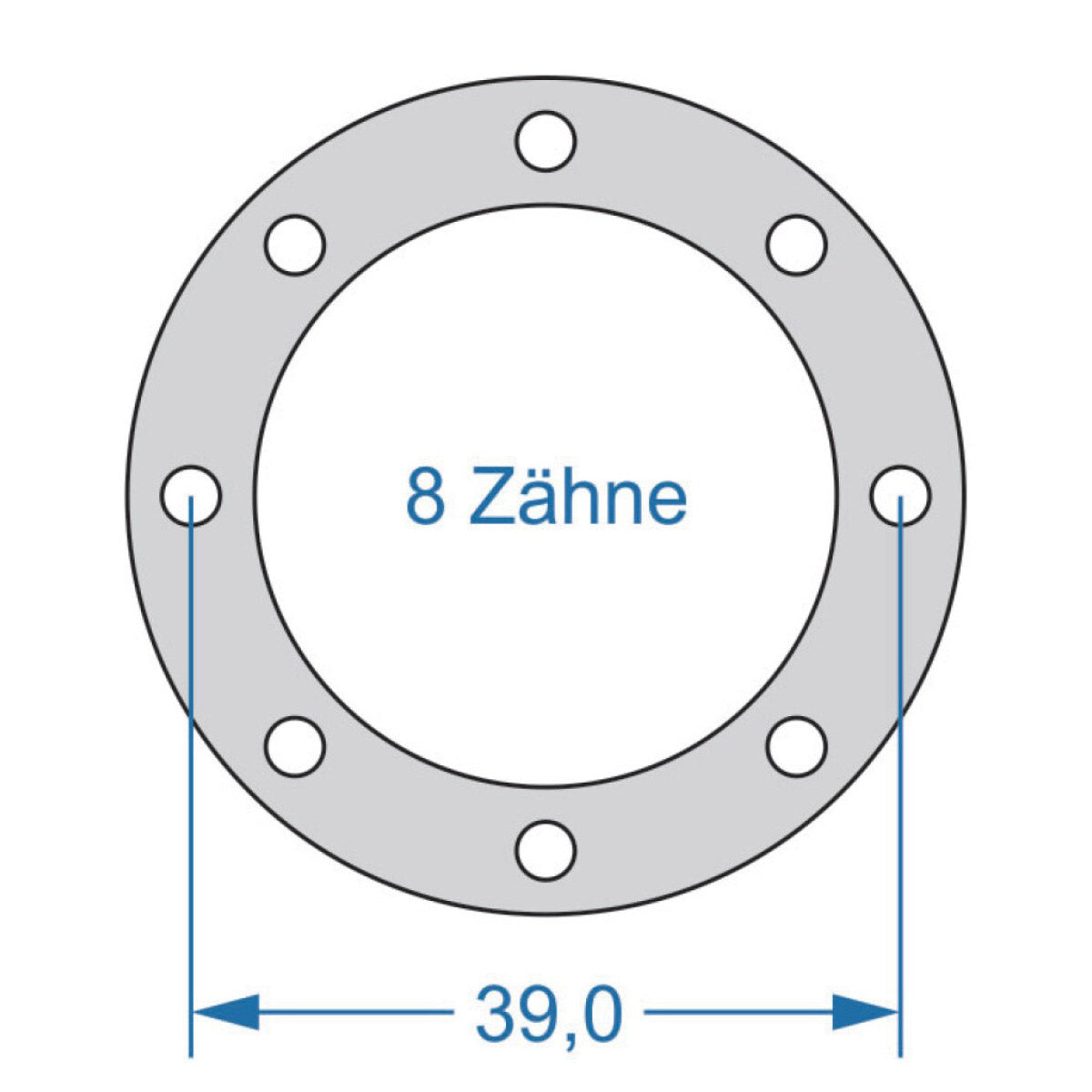 Cycplus Zyklenwerkzeug Power.Tool 1-seitig T8 39,0