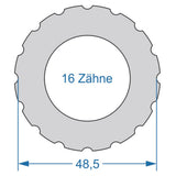 Cycplus Zyklenwerkzeug Power.Tool 1-seitig T16 48,5