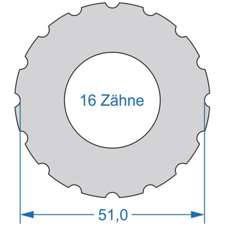 Cycplus Zyklenwerkzeug Elektrowerkzeug 1-seitig T16 51,0