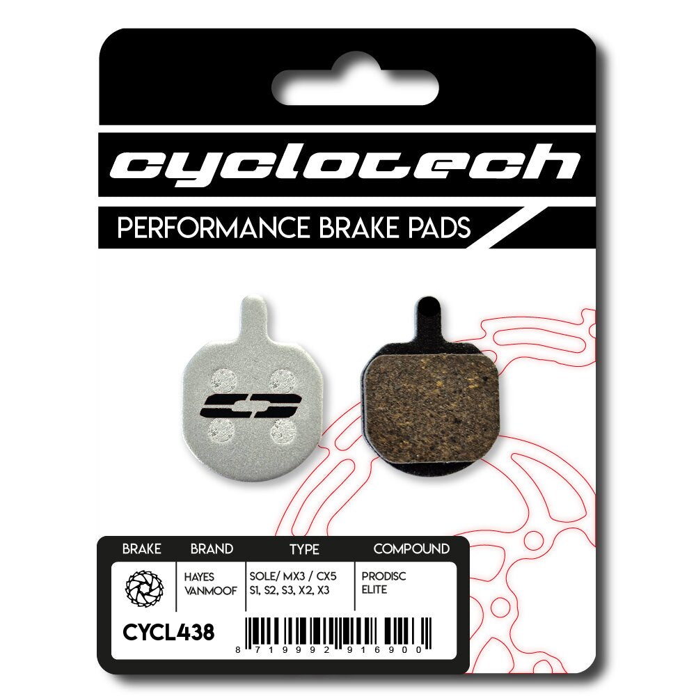 Cyclo tech schijfremblok prodisc elite hayes sole