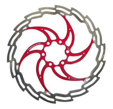 Cyclo tech remschijf prodisc ninja 160 mm, rood
