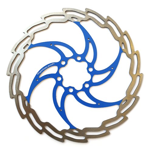 Cyclo tech remschijf prodisc ninja 180 mm, blauw