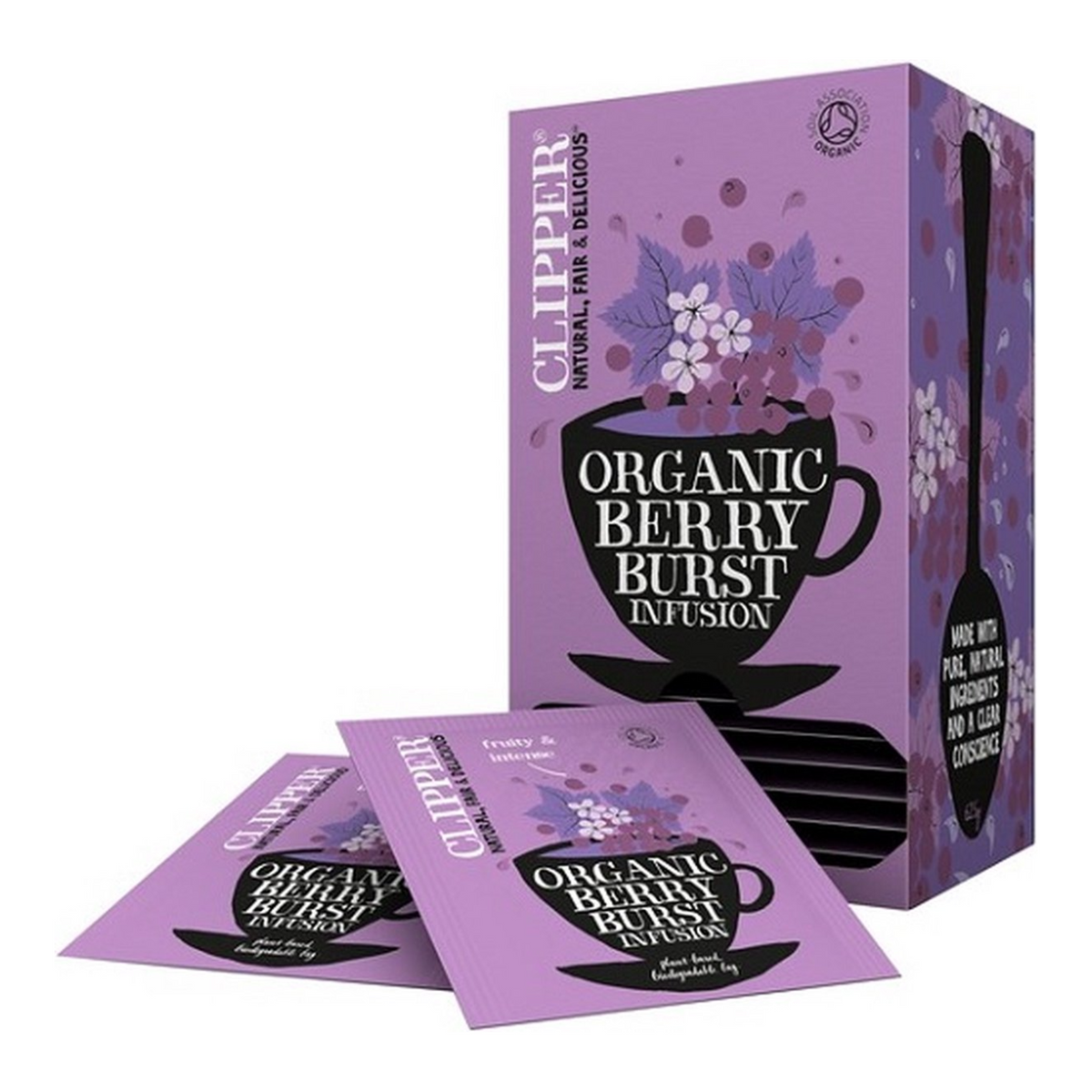 Clipper Tee Clipper Infusion Berry Burst Bio (6x 25 Stück)