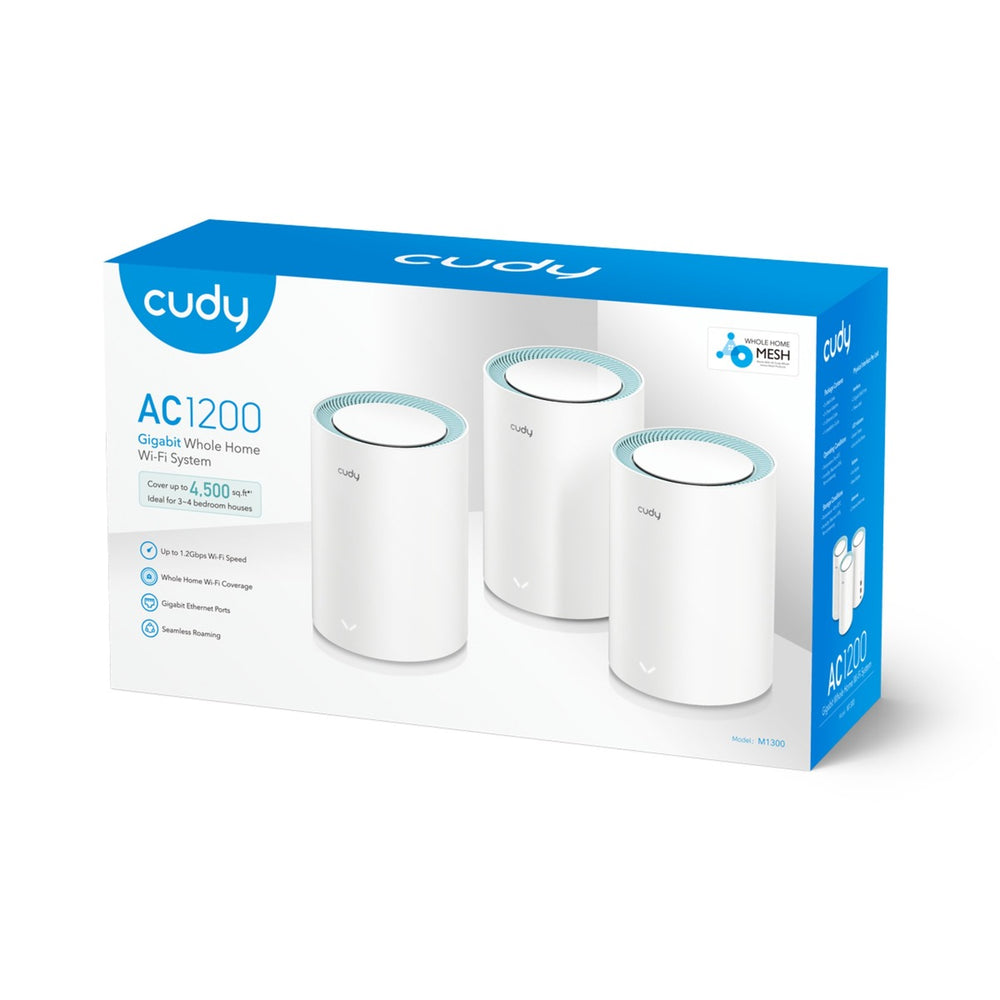 Cudy ac1200 Gigabit-Mesh-WLAN-System (3er-Pack)