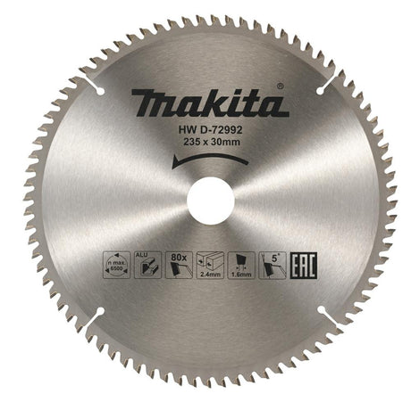 Makita Kreissägeblatt für Aluminium | Standard | ø 235mm Achsloch 30mm 80t - d-72992