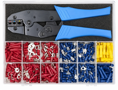 Tirex kabelschoenassortiment geïsoleerd 360-delig met tang