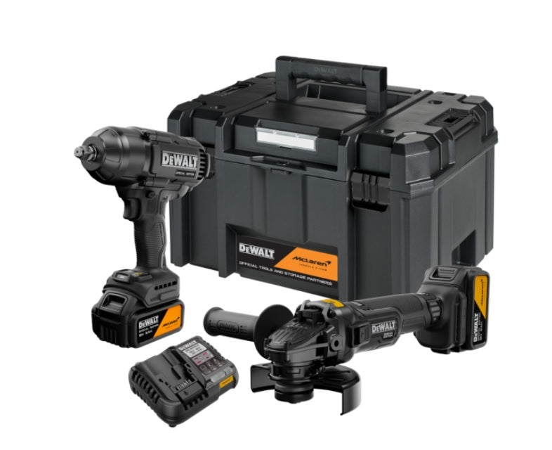 Dewalt combo set 18v dck2225mp2t (dcf99m, dcg45m) 2x5,0ah tstak mclaren