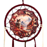 Herbstwolf-Traumfänger 16cm