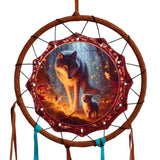 Feen-Traum-Wolfsjunges-Traumfänger 16 cm
