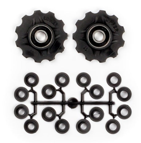 Umwerferräder 11 Zähne 7-11 V schwarze 2 Teile