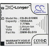 Ersatz Digitalkamera Batterie 7.4 V 1050mah Li-Ion für Panasonic