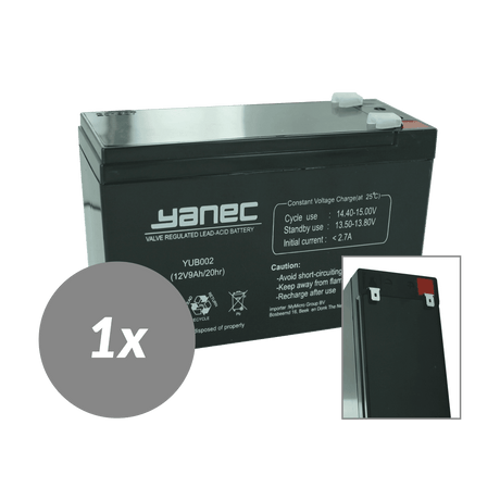 Yanec USV-Batterie-Ersatz RBC17 (exkl. Kabel)