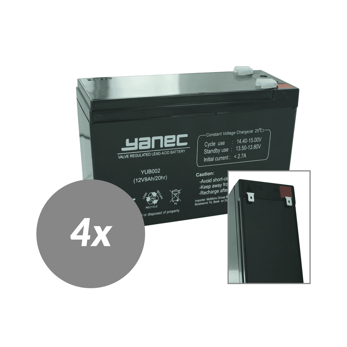 Yanec USV-Batterie-Ersatzset RBC115 (ohne Kabel)