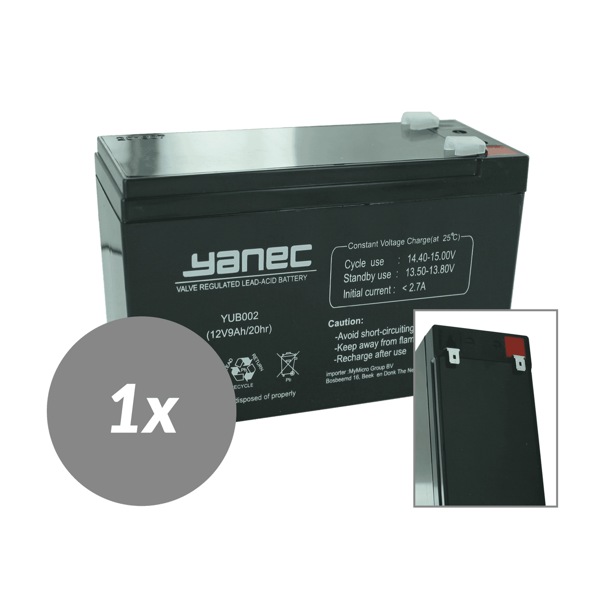 Yanec USV-Batterie-Ersatzset RBC158 (ohne Kabel)