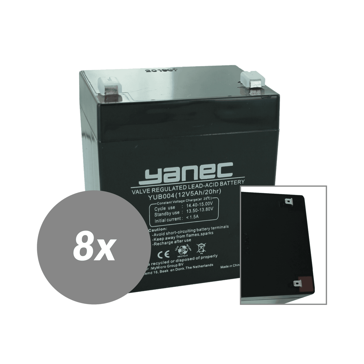 Yanec USV-Batterie-Ersatzset RBC121 (ohne Kabel)
