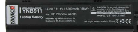 Yanec Laptop -Batterie 5200mah