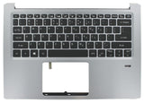 Acer Laptop -Tastatur QWERTY Us + Top Cover - Silber