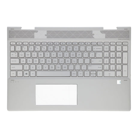 HP Laptop -Tastatur QWERTY Us + Top Cover - Silber