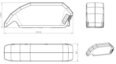 Bosch PowerPack 720Wh Rahmen E-Bike Vision (bes2)