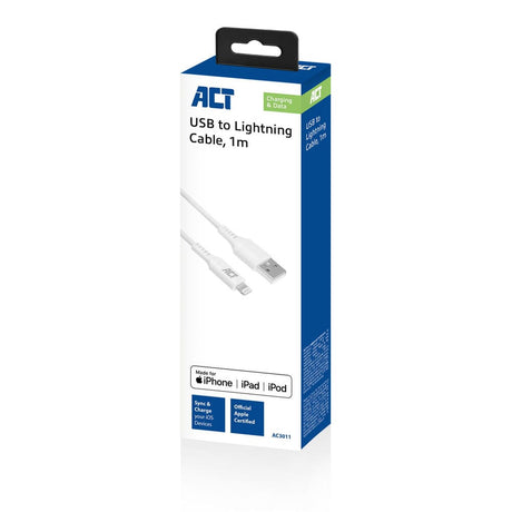 Act USB A auf Lightning Lade- und Datenkabel 1 m MFI-zertifiziert