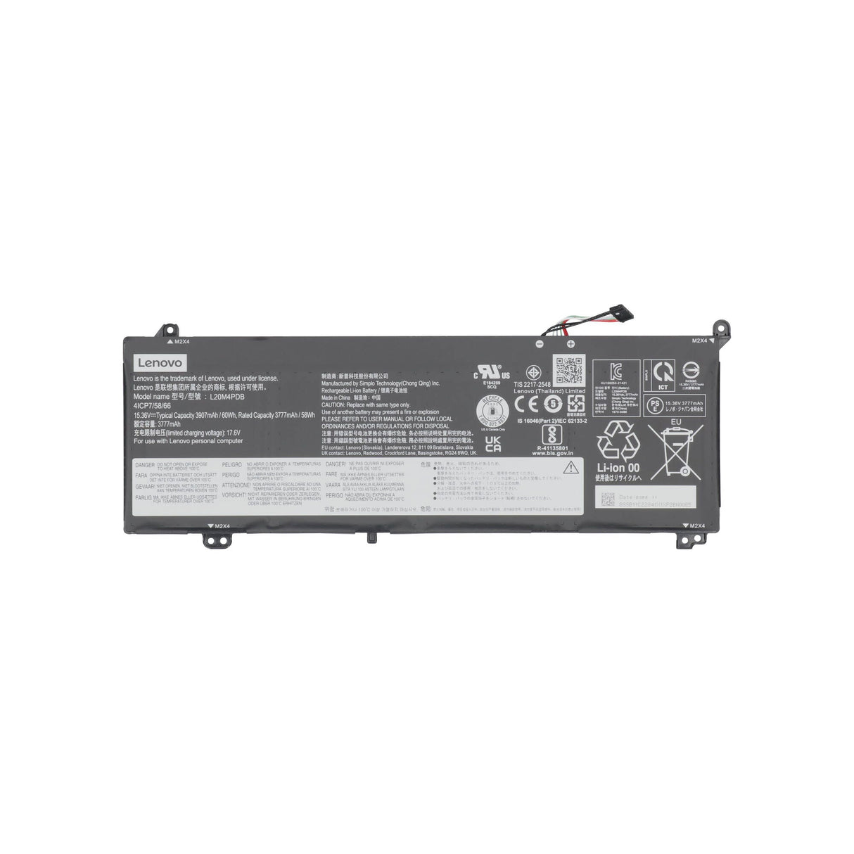 Lenovo -Laptop -Akku 3770 mAh