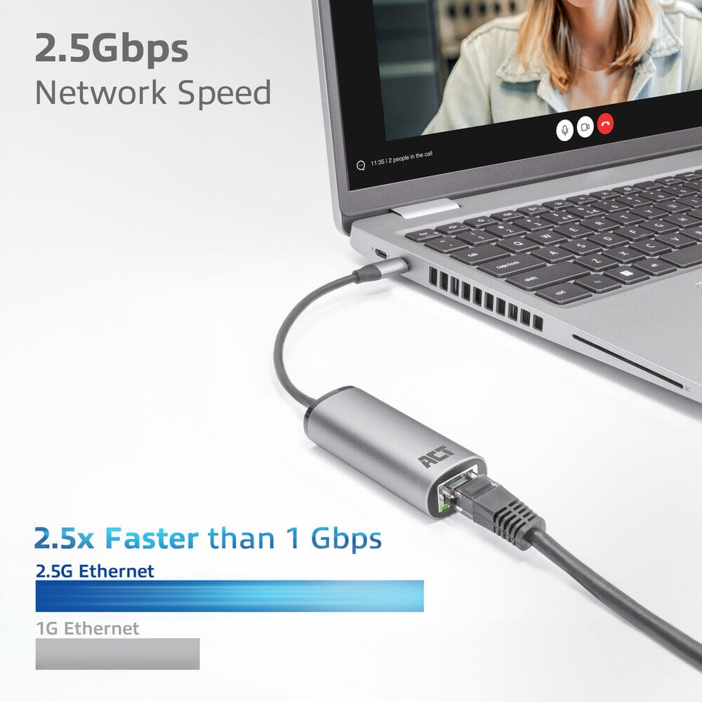 ACT USB-C auf 2,5 Gigabit-Ethernet-Adapter