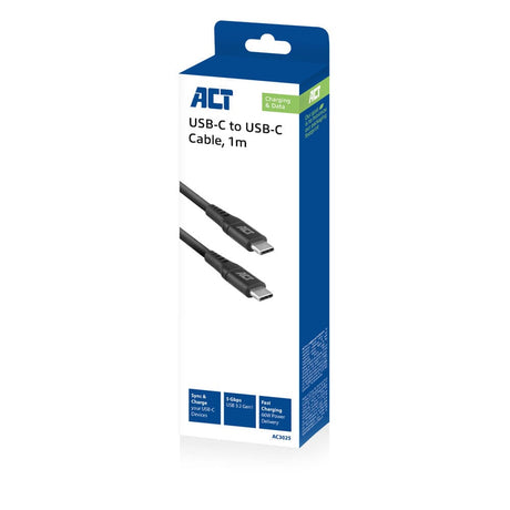 Act USB 3.2 gen1 Lade- und Datenkabel C-Stecker - C-Stecker 1 Meter
