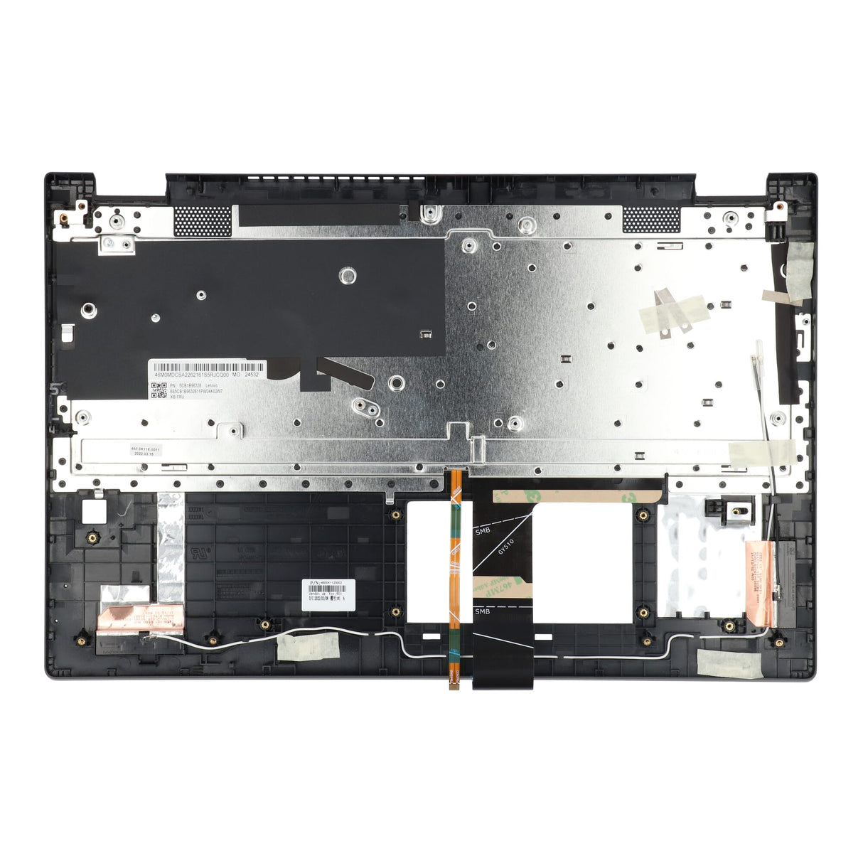 Lenovo Laptop-Tastatur QWERTY US + obere Abdeckung, schwarz – grau