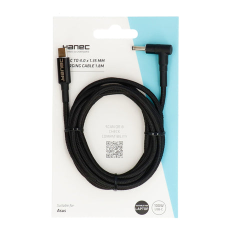 Yanec USB-C auf 4,0 x 1,35 mm Ladekabel 1,8 m