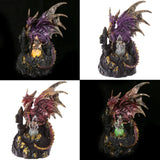 Dark Legends Drache auf Burg führte Kristall