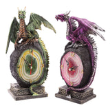 Geode-Drachen-Kaminuhr