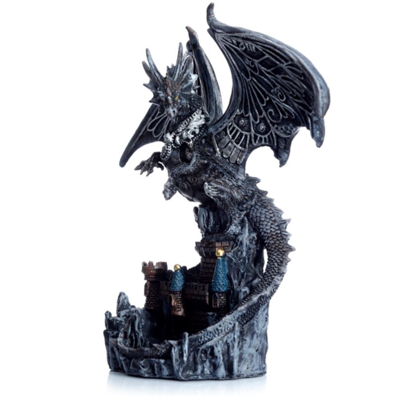 Dunkle Legenden, Flügel der magischen silbernen Burg, bewachen ihren Drachen
