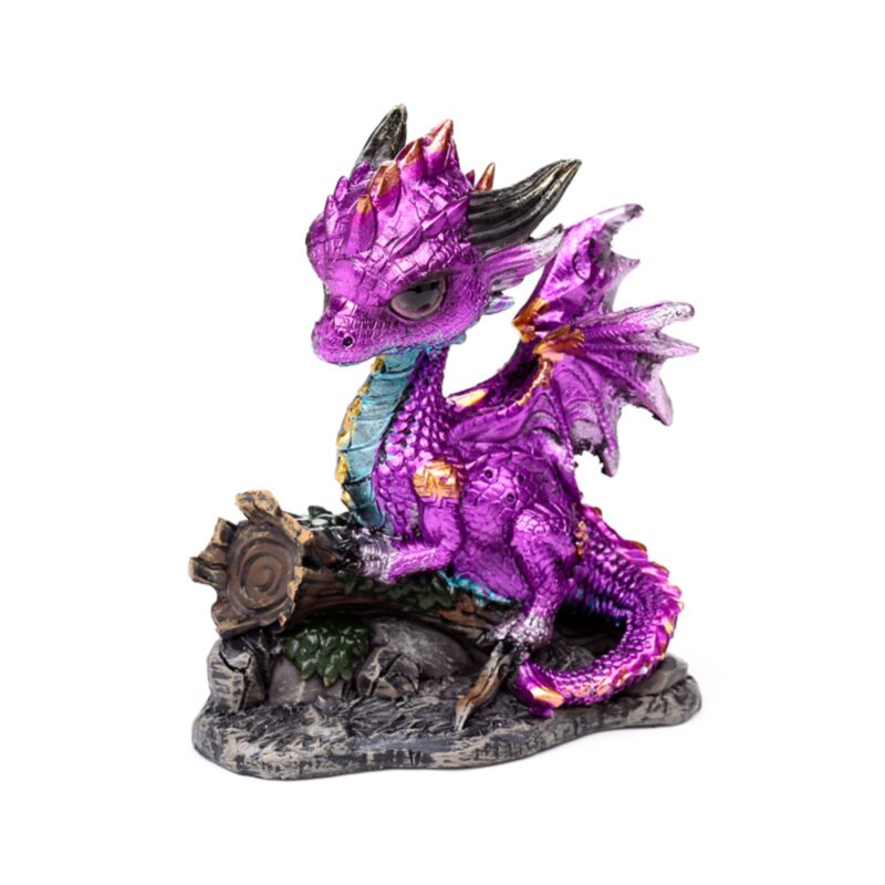 Elemente niedlicher Baby-Amethyst-Walddrache