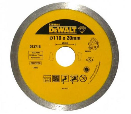 Dewalt Extreme-Serie – Diamantscheibe – 110 mm – für DWC410 – Steingut und Granit