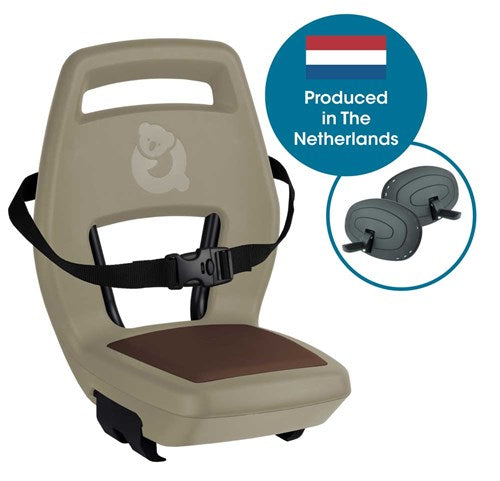Qibbel Q293 Rücksitz 6+ Junior mit Fußstützen Cappuccino
